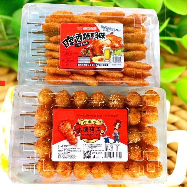 辣肉串300克啤酒烤鸭豆制品
