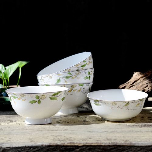 骨瓷陶瓷泡面碗汤碗7英寸