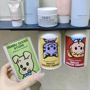 日系304不锈钢漱口杯磁吸倒置情侣家用宿舍挂墙网红亲子刷牙水杯