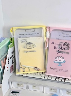 卡通KT猫糖果色高颜值文件袋手提包大容量A4拉链试卷课本收纳袋