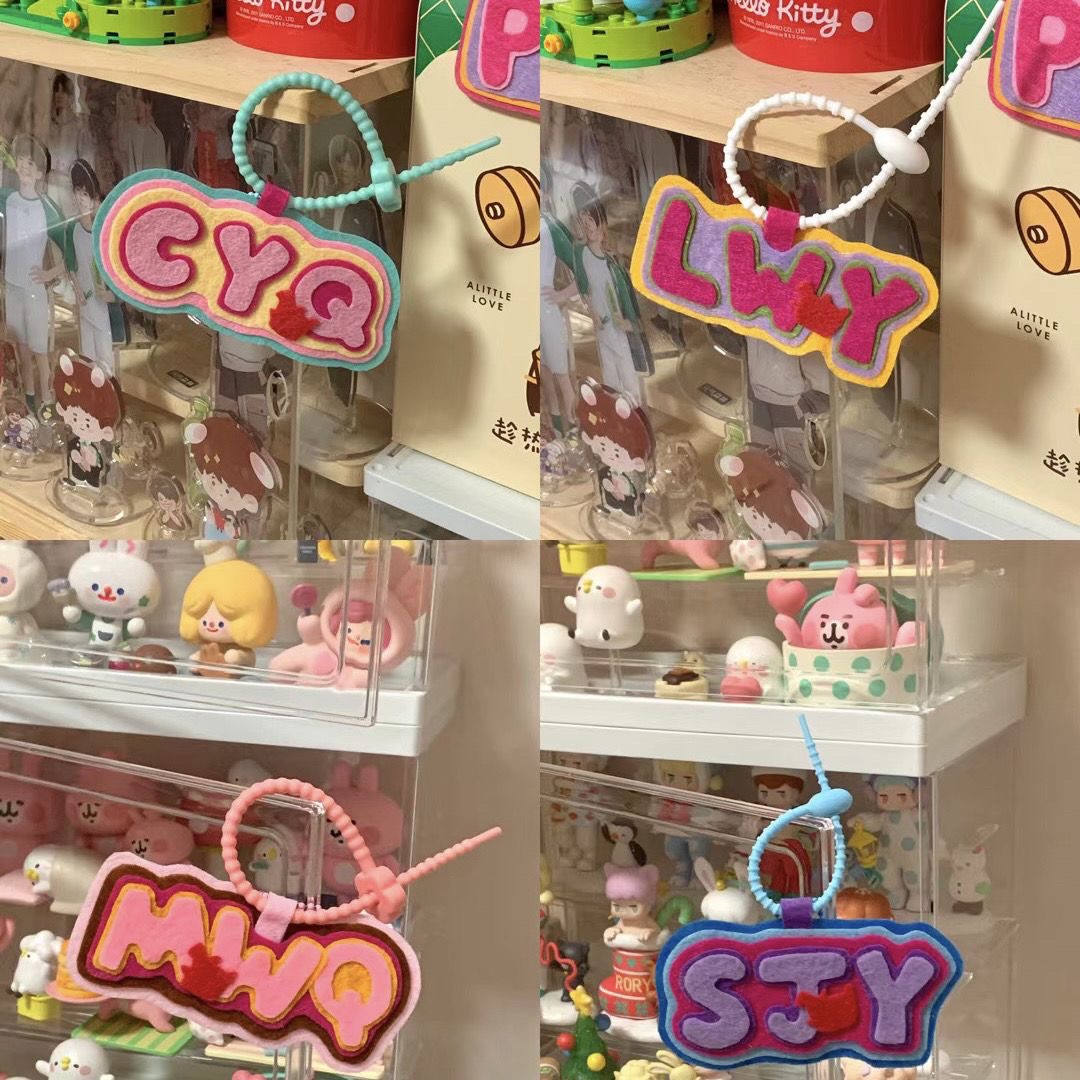不织布手工字母姓名贴姓名贴