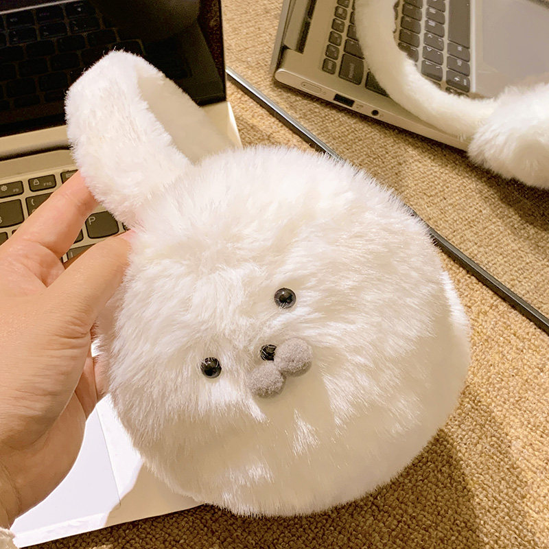 可爱韩版冬季小海豹软萌耳罩毛绒大号保暖捂子防冻护耳卡通耳套