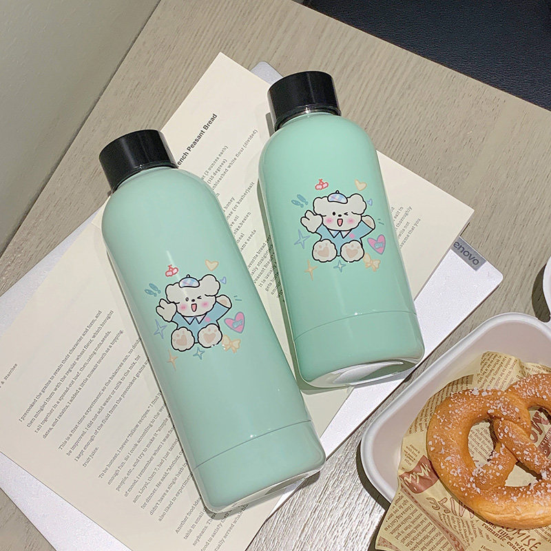 卡通创意可爱叹号小狗304高颜值保温杯便捷时尚简约不锈钢喝水杯