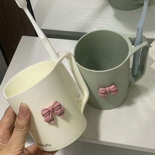 漱口杯家用刷牙杯子学生宿舍牙缸杯一对牙刷杯 蝴蝶洗漱杯情侣套装