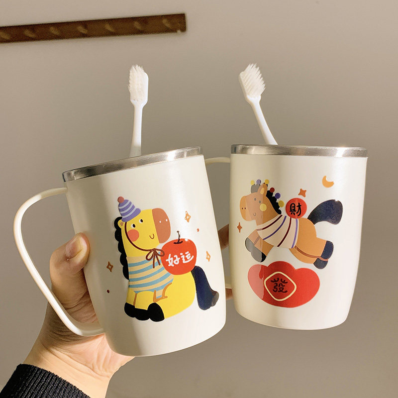 304不锈钢漱口杯刷牙情侣漱口杯高级感一对创意刷牙杯高颜值可爱,家庭/个人清洁工具,洗漱杯,淘宝优惠券,粉丝福利购,淘宝优惠卷