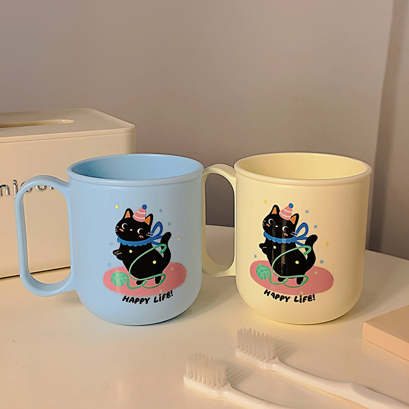 原创跳舞小猫刷牙漱口杯