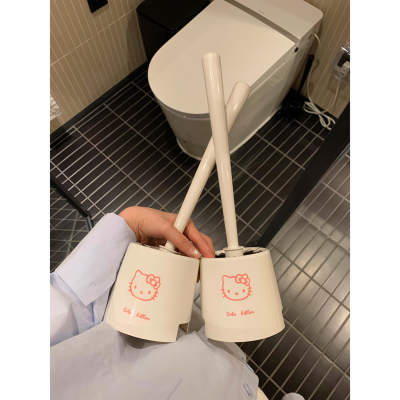 卡通可爱kitty家用卫生间厕所清洁刷宿舍无死角长柄马桶刷高颜值