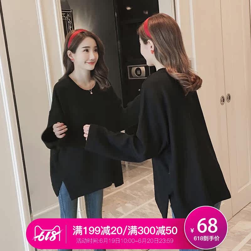 孕妇装春装长袖上衣卫衣短款孕妇针织打底衫孕妇t恤春秋2019新款|ruв категории Всё для беременных и кормящих, материнство, футболка - от Buy2taobao.com для оказания профессиональной услуги покупки агента Taobao