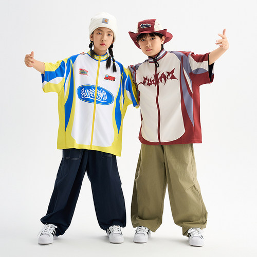 FUJAM潮牌童装美式潮流街舞儿童潮服男女童hiphop演出服帅气套装