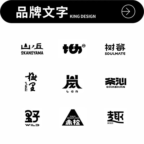 logo设计字体原创商标标志简约高级创意品牌企业公司图标头像艺术
