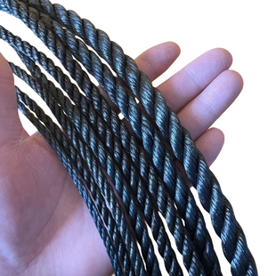 绳子结实高强度耐磨尼龙绳捆绑绳编织绳塑料绳黑色拉网渔网绳户外