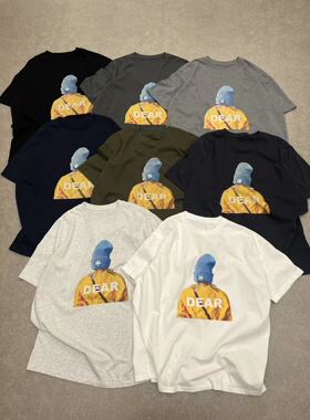 BOBO1972夏季新款韩版宽松休闲百搭卡通印花圆领短袖T恤女上衣潮