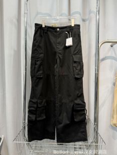 多口袋设计宽松休闲帅气长布女款 bobo1972秋季 裤 工装 新品