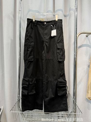 bobo1972秋季新品工装裤多口袋设计宽松休闲帅气长布女款裤