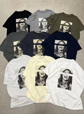 BOBO1972夏季新款韩版宽松休闲百搭卡通印花圆领短袖T恤女上衣潮