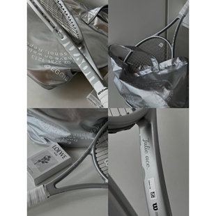 代购Wilson Blade V9威尔胜费德勒专业网球拍定制银色Clash 100L