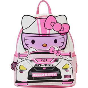 代购Loungefly男女双肩包收纳空间内部隔层便携设计日常携带粉色