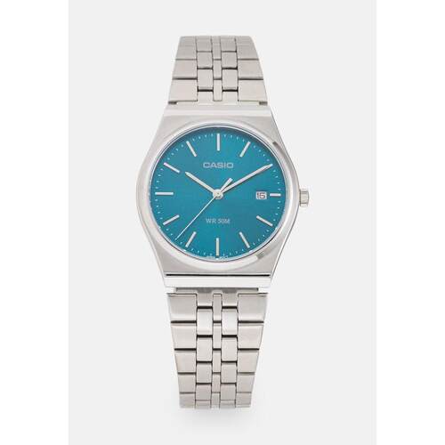 日本代购卡西欧男士日韩腕表日历显示指针式不锈钢表带50米防水