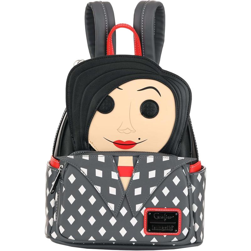 代购Loungefly男女迷你双肩包便携收纳多口袋设计日常出行使用