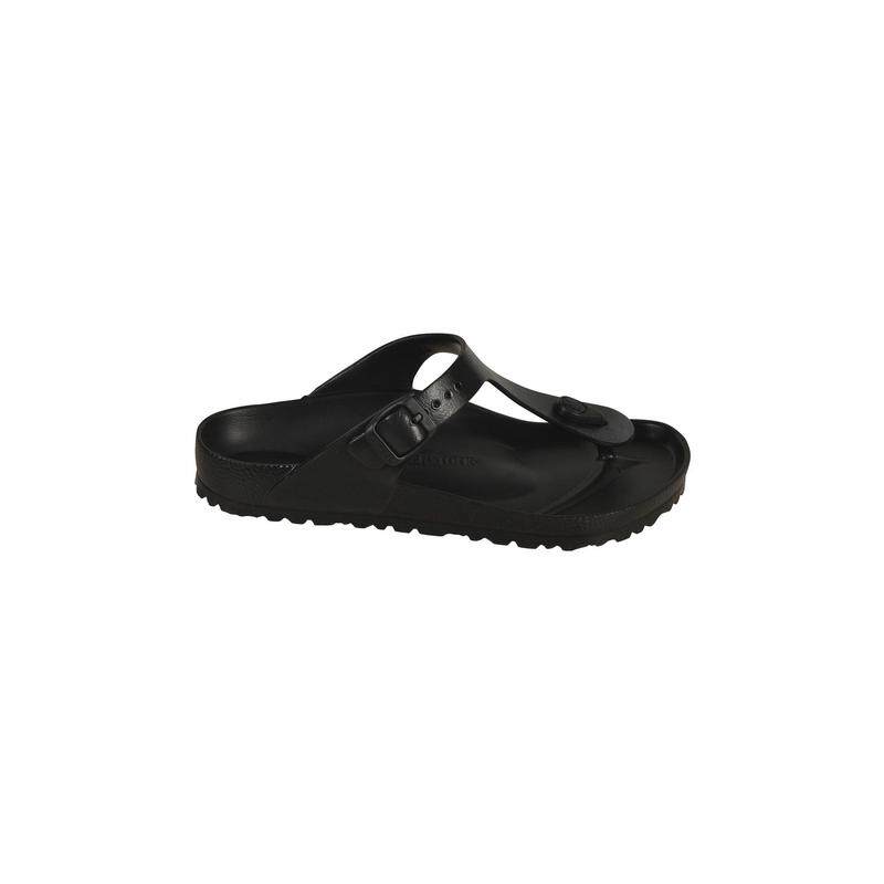 代购Birkenstock男士人字拖透气轻便软底防滑黑色T型带扣带设计