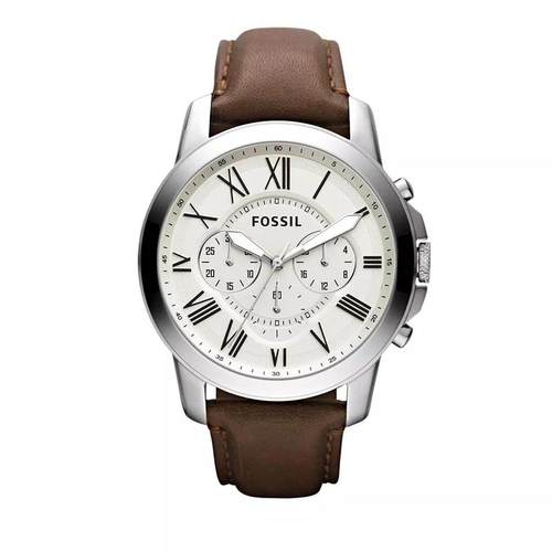 代购Fossil化石男士腕表计时日期夜光多针金属皮带防水钢壳商务