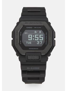 代购G-SHOCK男士腕表计时夜光日期闹钟黑色硅胶钢壳防水运动户外