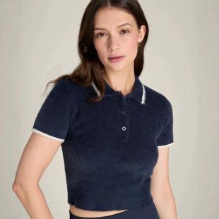 Knit Eyelash 威尔胜女网球服短袖 Polo衫 代购 毛茸T恤短款 wilson