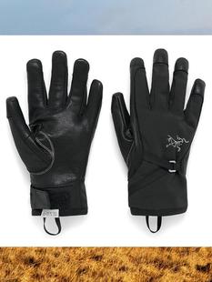 Gloves 始祖鸟女黑色连指手套舒适舒适灵活 teryx Arc Alpha