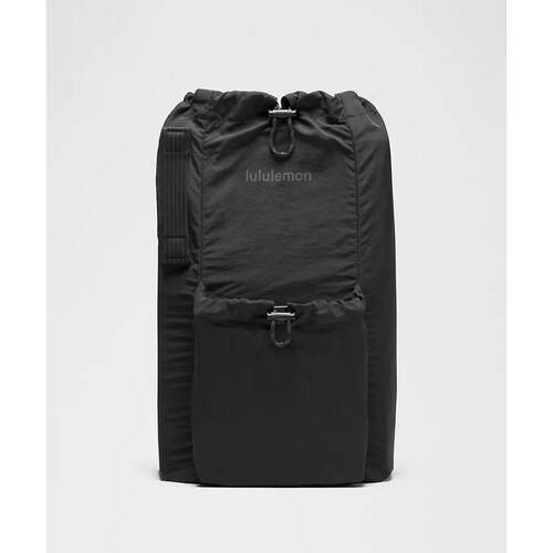 海外代购lululemon/露露乐蒙男女双肩背包二合一抽绳收纳21升