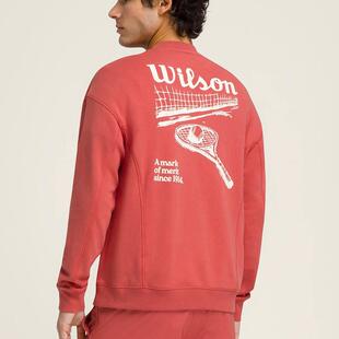 代购Wilson Parkside Crew威尔胜男女情侣网球运动套头卫衣打底
