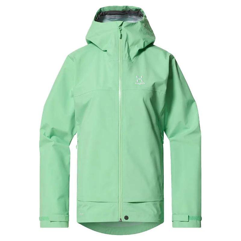 代购HAGLOFS女士冲锋衣防水防风透气硬壳外套带帽长袖户外夹克
