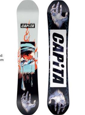 代购CAPITA男士单板滑雪板刻滑性能灵活反应轻量化设计双翘板型