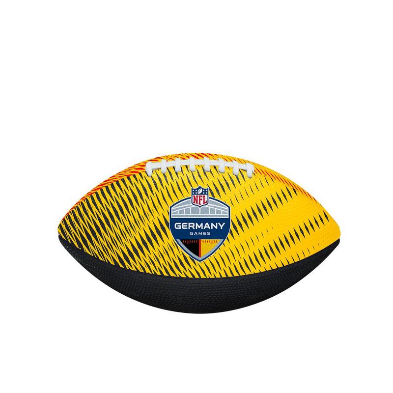 Wilson威尔胜美式足球抓握稳定耐磨轻量化防滑黄色黑色白色缝线