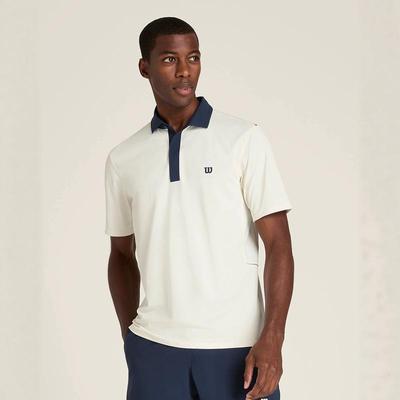 代购wilson Challengers威尔胜男士网球运动T恤短袖Polo衫白色