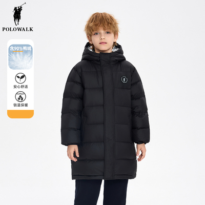 POLOWALK男童羽绒服中长款