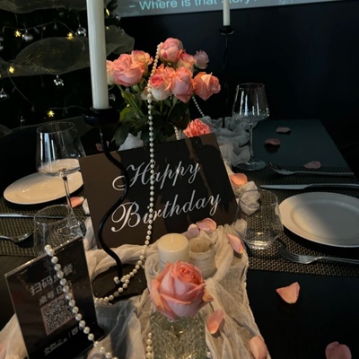 生日布置桌面摆件氛围感HAPPY BIRTHDAY生日快乐KT板桌面摆件