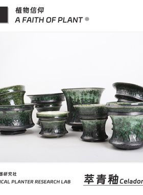 154潮流块根植物龙舌兰龟甲龙块根SRL陶瓷手工花盆NEIGHBORHOOD