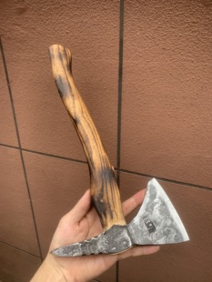 斧头 鹰钉维京战斧手工锻打 户外野营 尼曼斧 福斯斧 全钢斧