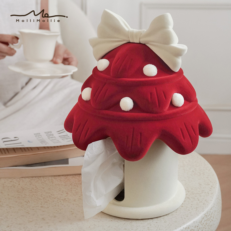 莫里乐园创意可爱树屋纸巾盒