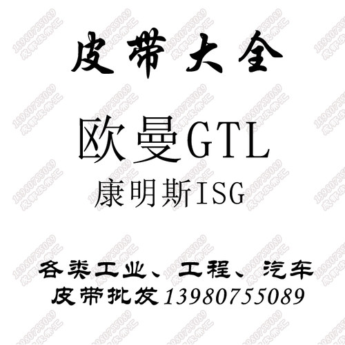 欧慢GTL超能版EST发电机X12风扇皮带5PK1235康机ISGe 10PK1326