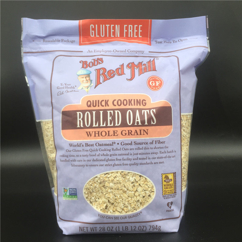 Gluten Free Quick Cooking Rolled Oats鲍勃无麸质快熟燕麦片,咖啡/麦片/冲饮,水果/坚果混合麦片,淘宝优惠券,粉丝福利购,淘宝优惠卷