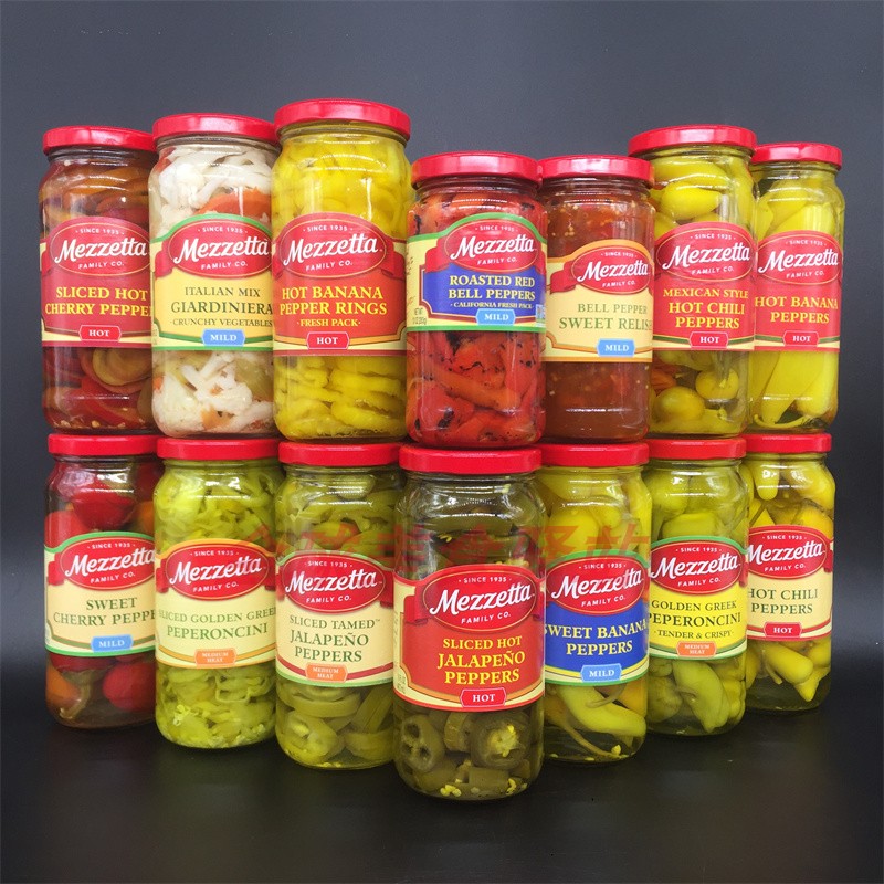 Mezzetta Sliced Peppers美国棒约翰同款美瑞塔泡椒切