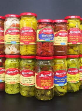 Mezzetta Sliced Peppers美国棒约翰同款美瑞塔泡椒切片整粒辣椒
