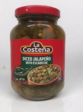 La Costena Diced Jalapeno墨西哥进口即食青椒辣椒丁罐头210g