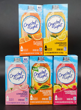美国Crystal Light Lemonade Drink Mix无加糖维他命柠檬饮料粉