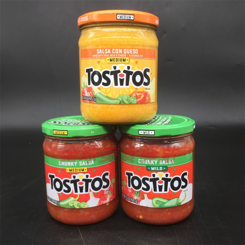 Tostitos Salsa美国芝士味酱玉米片休闲沾酱辣味莎莎酱奶酪蘸酱