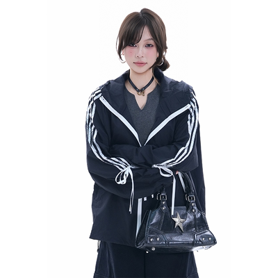 kk soul韩系甜美温柔蝴蝶结防晒衣外套户外运动风轻薄防晒服上衣