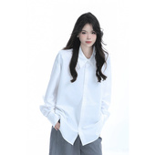 上衣 百搭学院风外套春季 soul简约小众宽松长袖 内搭基础衬衫