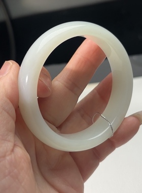 魔法饰 和田玉暖白方镯56.5×14.5×8mm