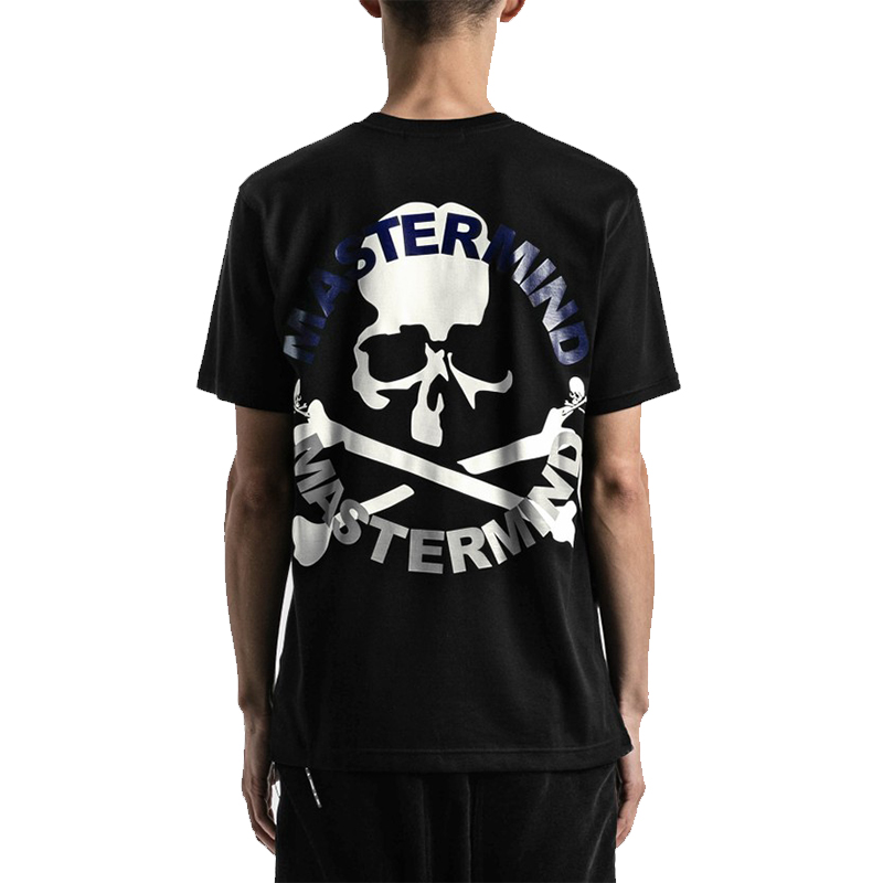 MMJ暗黑潮深蓝反光套印短袖